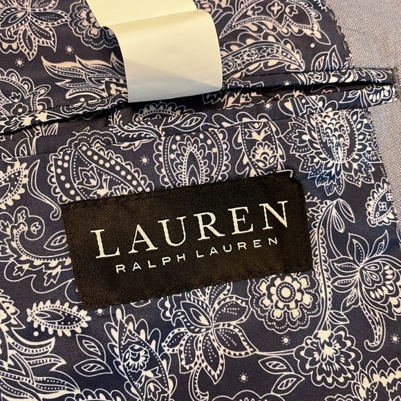 Lauren Ralph Lauren Linen Blazer Sz XL 48R Blue Classic Old Money Single Breast - Picture 14 of 15